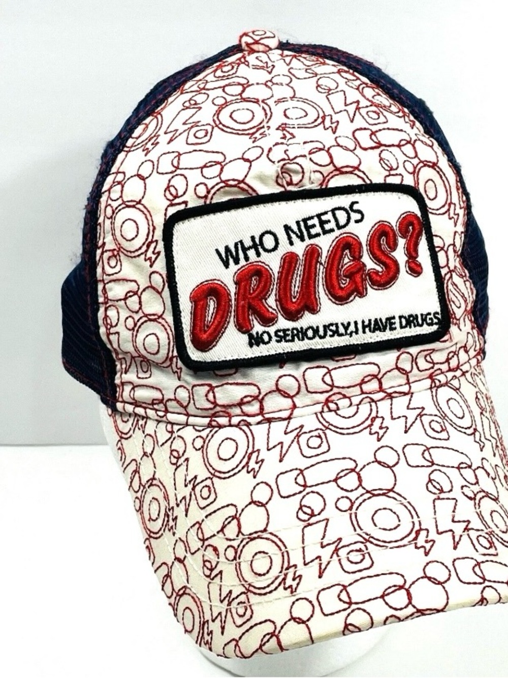 HYP Hats Crude Humor Embroidered Patch Snap Back Trucker Cap